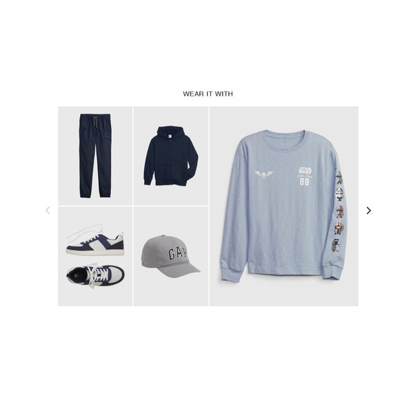 NWT GapKids | Star Wars™ Organic Cotton Graphic T-Shirt Size XL-12 blue - Picture 3 of 3